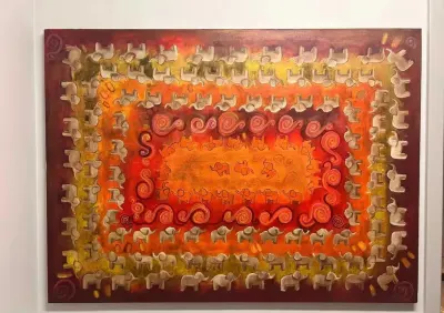 Obraz olejny 110x150 Paweł Dąbrowski - niższa cena — praca Zuzanna, Wrocław