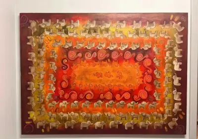 Obraz olejny 110x150 Paweł Dąbrowski - niższa cena — praca Zuzanna, Wrocław