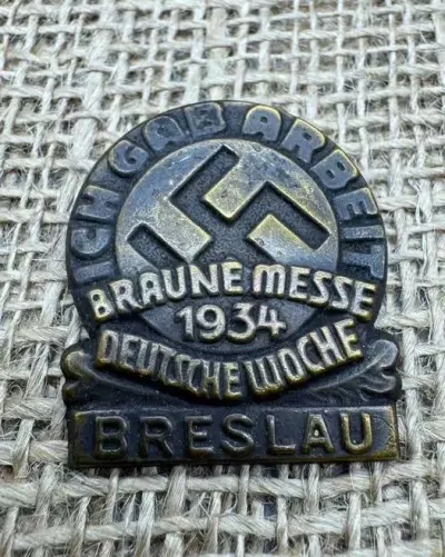 odznaka Breslau 1934 original ww2 — praca breslaumilitaria, Wrocław