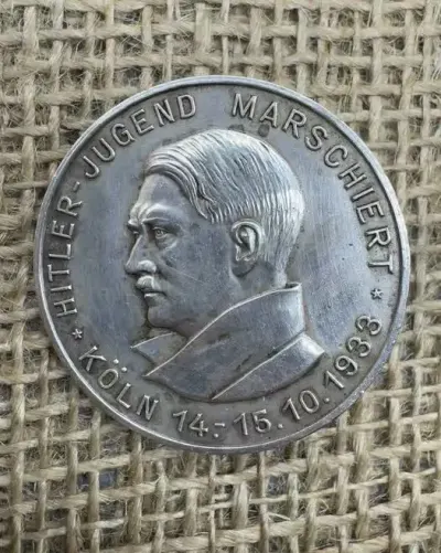 odznaka Hitler Jugend 1933 original ww2 — praca breslaumilitaria, Wrocław
