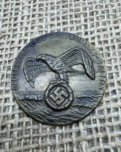 odznaka Stettin Szczecin 1938 original ww2 — praca breslaumilitaria, Wrocław