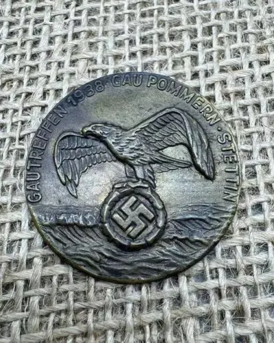 odznaka Stettin Szczecin 1938 original ww2 — praca breslaumilitaria, Wrocław