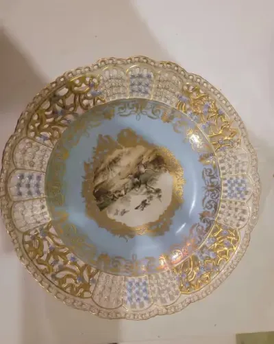 Piękna patera/talerz porcelanowa z manufaktury herend — praca grzegorz, Wrocław