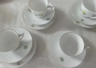 Porcelana  duńska komplet kawowy   B i G  Danmark gratka dla kolekcjon — praca Mmm, Wrocław
