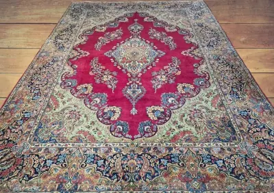 Perski dywan Kerman - Rękodzieło z Iranu - Czysta wełna - 265 x 365 cm — praca Gallery-Rugs, Komorowo Żuławskie