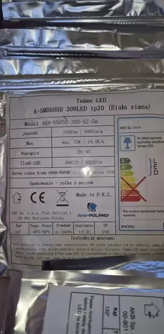 Taśmy LED białe i kolor — praca Artur, Warszawa
