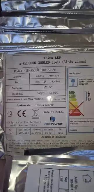 Taśmy LED białe i kolor — praca Artur, Warszawa