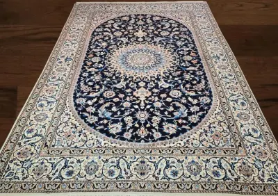 Wspaniałej jakości - Perski dywan Nain - Rękodzieło z Iranu -  205x318 — praca Gallery-Rugs, Konstancin-Jeziorna
