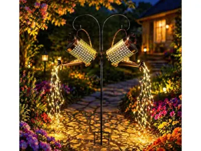 ZESTAW - 2x Lampa Solarna Ogrodowa Konewka LED Dekoracyjna do Ogrodu na Taras — praca INWESTDAN, Katowice
