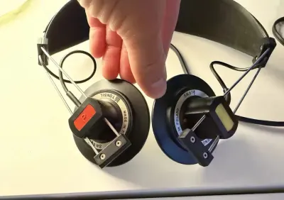 Słuchawki Unitra Tonsil SN-67 | Vintage PRL retro odłuch Wizualnie MEGA BDB STAN — praca Smart Connection Jabłka i Androidy, Wrocław