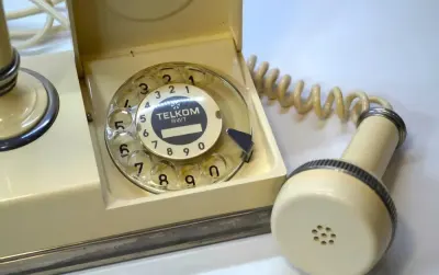 Stary telefon RWT MALWA, PRL — praca Karolina, Katowice