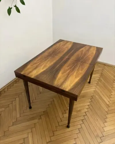 Stół prl Grabiński Ikea Krakowskie Fabryki lata 60 wyjatkowy egzemplarz vintage okazja — praca fintage.pl, Katowice