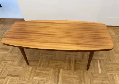 Stolik kawowy „patyczak” PRL – Obornickie Fabryki Mebli, lata 60 — praca Wojciech, Wrocław