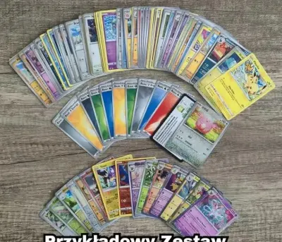 Ultra Zestaw Kart Pokemon 110 Szt + Kod + 1 zagraniczna + Gratis — praca JigglyStore, Wrocław