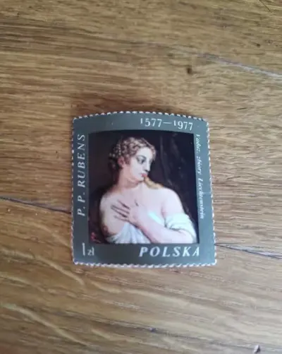 Znaczek P.P. Rubens 1577; 1977 Polska 1 zł stan idealny — praca Sylwia, Wrocław