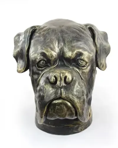 Bokser urna z żywicy Art-Dog — praca Krzysztof Liszka, Żary