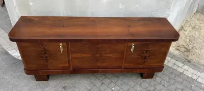 Komoda/Szafka RTV Orzech 160 Art-Deco Piękny Antyk Po Renowacji — praca Tomasz, Warszawa
