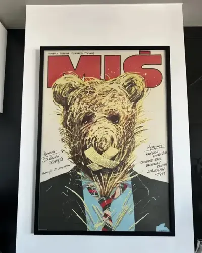 MIŚ (B1 97X67CM) - FIlmowy Plakat PRL - PĄGOWSKI - W ramie - Unikat — praca Sebastian, Kraków