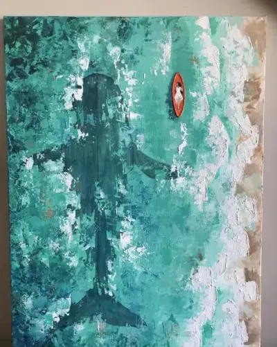 Obraz "W oceanie", 60x80 — praca svetavolivach1233, Gdańsk