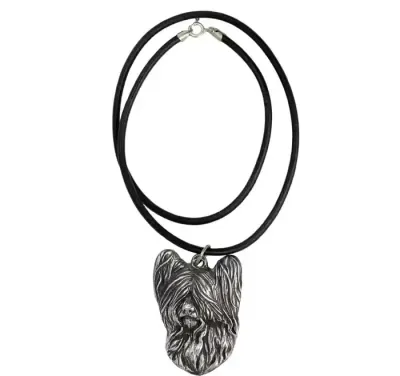 Skye Terrier naszyjnik posrebrzany Art-Dog — praca Krzysztof Liszka, Żary
