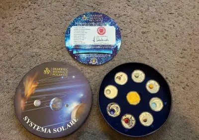 Zestaw monet - Systema Solare — praca Wojtek, Wleń