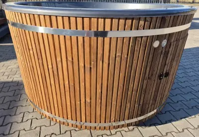 BALIA ogrodowa Premium 200cm, JACUZZI, led, piec zewnętrzny, HOT TUBE — praca Damian, Katowice