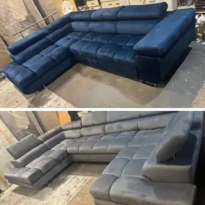 Naroznik Roki Stylowy L oraz U pikowany Nowy funkcja spania — praca Tomek, Katowice