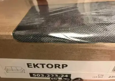 NOWY 3-os. pokrowiec, pokrycie IKEA EKTORP Nordvalla 503.223.24 SZARY — praca Tomasz K., Katowice