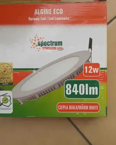 Algine Eco 12 W oprawa oświetleniowa — praca DAREK, Legnica