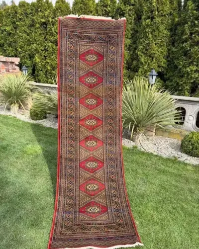 Chodnik Dywan SAMARKAND Wełniany Perski  Louis de Poortere 285x81 WYPRZEDAŻ — praca Dywany Świata, Zielona Góra