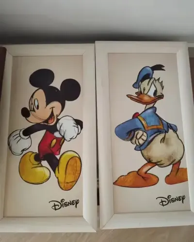 Dwa piękne obrazy Disney do pokoju dziecięcego — praca Anna, Żory