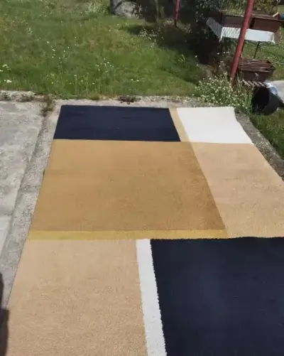 Dywan w pięciu kolorach 170 x240 — praca Grażyna, Przygłów