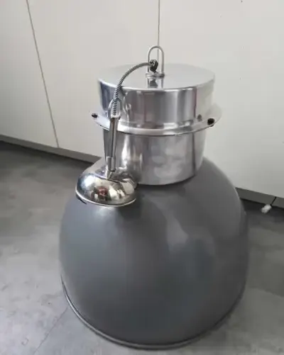 Lampa 50cm Polska industrailna loftowa wisząca Hektar żyrandol duża metalowa — praca Joan, Warszawa