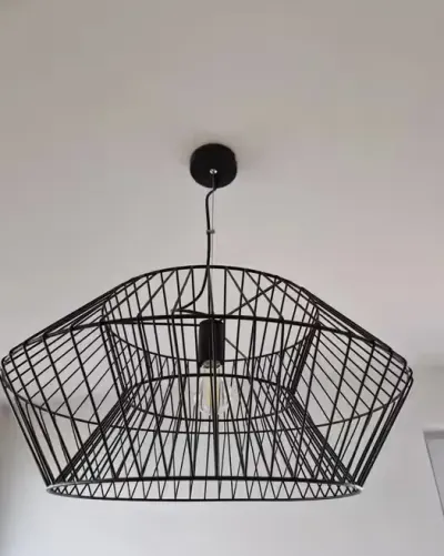 Lampa metalowa loft do salonu sypialni kuchni — praca Sandra, Winów