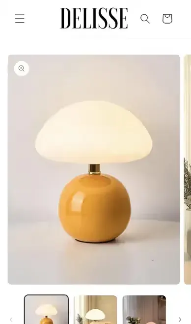 Lampa stołowa - Delisse. — praca Monika, Łódź