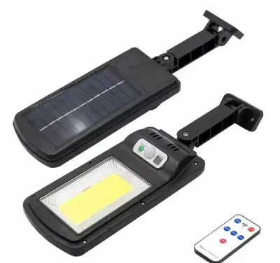 Lampa uliczna latarnia solarna 120 led z pilotem czujnik ruchu zmierzc — praca sprzedająca, Kielce