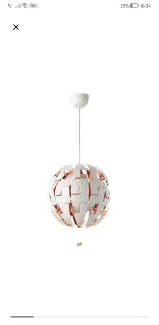 Lampa wisząca Ikea rozkładana — praca Magda, Warszawa