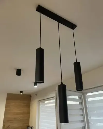 Lampa wiszaca loft czarna — praca Magda, Opole