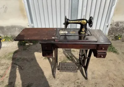 UNIKATw KOLEKCJONERSKI — Singer 1938 r. nr EB726927 | komplet 4-szufladowy | antyk premium — praca Paweł D.